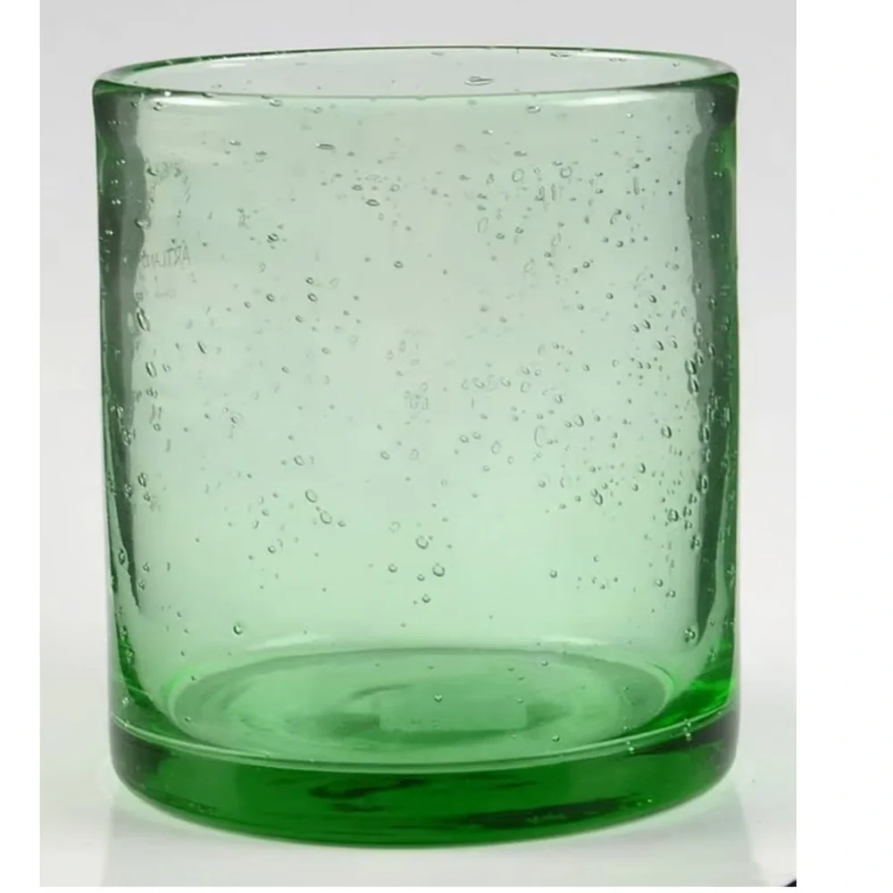 LAST 2 Highball Bubble Glasses by Artland Iris in Light Green - Picture 7 of 7